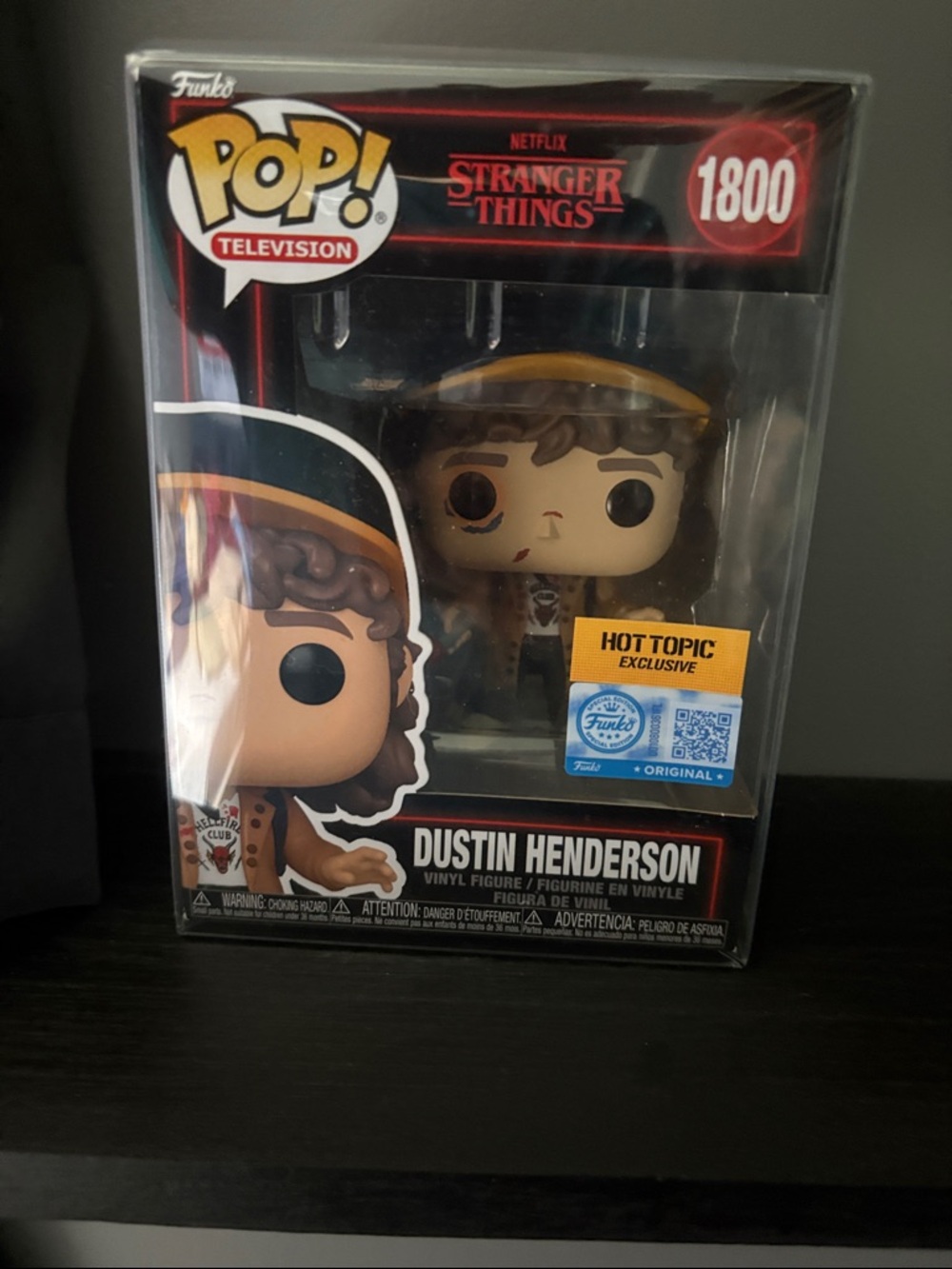 Funko Pop! Television Stranger Things Dustin Henderson - Brown, Yellow, Black